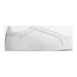 Mango Man - Buty skórzane BLANCA. Białe sneakersy męskie Mango Man, ze skóry, na sznurówki. Za 199,90 zł.