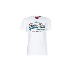 T-shirty z krótkim rękawem Superdry VINTAGE LOGO LAYERED CAMO TEE. Białe t-shirty męskie Superdry, s, bez wzorów, vintage, bez kołnierzyka, krótkie. Za 126,70 zł.