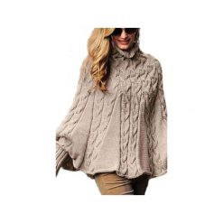 Ponczo COMFORTABLE. Brązowe poncza damskie Knitcat, z wełny. Za 159,00 zł.