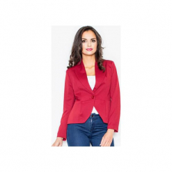 Żakiet M158 Bordo. Czerwone marynarki i żakiety damskie FIGL, m, eleganckie. Za 109,00 zł.