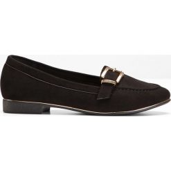 Mokasyny bonprix czarny. Czarne mokasyny damskie bonprix. Za 49,99 zł.