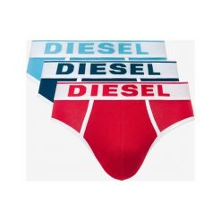 Diesel 3-pack Slipy Niebieski Czerwony. Czerwone slipy męskie Diesel, xxl, bez wzorów, z elastanu. Za 168,95 zł.