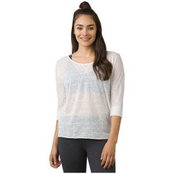 Prana Bluzka Damska Tranquil Top White (Rozmiar M). Białe topy damskie PrAna, m, bez wzorów, bez kołnierzyka, bez rękawów, bez kaptura. W wyprzedaży za 142,00 zł.