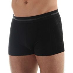 Bokserki męskie: Brubeck Bokserki męskie Comfort Wool Merino czarne r. XXL (BX10430)