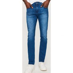 Rurki męskie: Denimowe spodnie slim fit – Granatowy