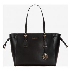 Michael Kors Voyager Medium Torebka Czarny. Czarne torebki klasyczne damskie Michael Kors, bez wzorów, ze skóry, bez dodatków. Za 1291,95 zł.