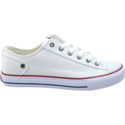 Trampki męskie BIG STAR DD174271, Kolor biały. Białe trampki męskie BIG STAR, na lato, bez wzorów, retro, bez zapięcia. Za 79,99 zł.
