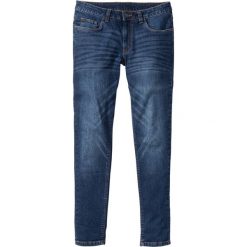 Dżinsy ze stretchem Skinny Fit Straight bonprix niebieski "stone used". Niebieskie jeansy męskie relaxed fit bonprix. Za 89,99 zł.