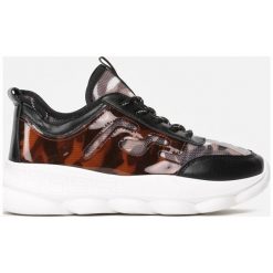 Brązowe Sneakersy Lie On The Beach. Pomarańczowe sneakersy damskie Renee. W wyprzedaży za 49,99 zł.