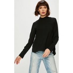 Vero Moda - Bluzka. Czarne bluzki damskie Vero Moda, s, bez wzorów, z poliesteru, z golfem, z długim rękawem. W wyprzedaży za 59,90 zł.