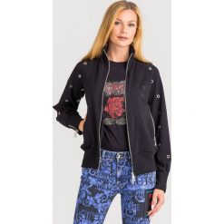 BLUZA SICKERT John Richmond. Czarne bluzy damskie s, z nadrukiem, z elastanu. Za 755,40 zł.