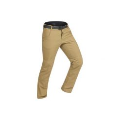Spodnie turystyczne SH500 x-Warm męskie. Pomarańczowe spodnie męskie QUECHUA, na zimę, m, bez wzorów, z elastanu. Za 129,99 zł.