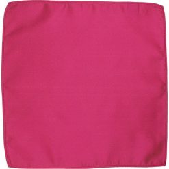 Elegancka, Męska Poszetka - ALTIES - Róż POSZALTTANIA0095. Różowe poszetki męskie Alties, bez wzorów, z materiału, eleganckie. Za 16,90 zł.