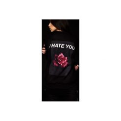 I HATE YOU II. Czarne bluzy damskie marki MAJORS, s, z nadrukiem, z bawełny, bez rękawów, bez kaptura. Za 240,00 zł.