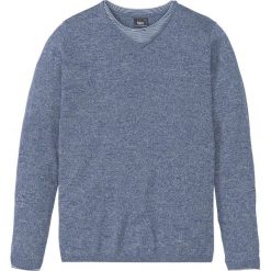 Sweter 2 w 1 bonprix indygo-biały. Niebieskie swetry męskie bonprix, s, bez wzorów, z dzianiny, bez kołnierzyka, bez kaptura. Za 37,99 zł.