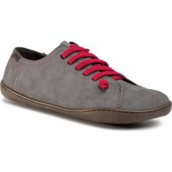 Półbuty CAMPER - Peu Cami 20848-183 Grey. Szare półbuty damskie Camper, na co dzień, bez wzorów, ze skóry, bez obcasa, na płaskiej podeszwie, bez zapięcia. W wyprzedaży za 449,00 zł.