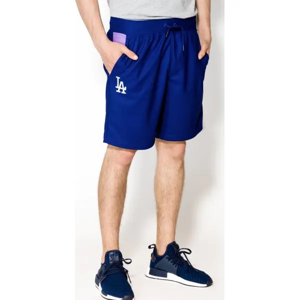 New Era Spodenki West Coast La Dodgers Dry , granatowy, rozmiar M. Niebieskie spodenki i szorty męskie New Era, m, z aplikacjami, z materiału. W wyprzedaży za 89,99 zł.