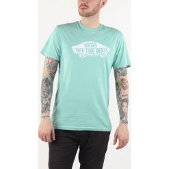 Vans Off The Wall Koszulka Niebieski. Niebieskie podkoszulki męskie Vans, l, z nadrukiem, z bawełny, z krótkim rękawem. Za 128,95 zł.