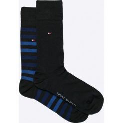 Tommy Hilfiger - Skarpety (2-pack). Niebieskie skarpetki męskie marki TOMMY HILFIGER, z elastanu. Za 54,90 zł.