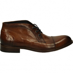 Botki męskie - 7695 TOSC COG. Brązowe botki męskie Venezia, z gumy. Za 439,00 zł.