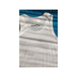 Nieznośna lekkość bytu. Białe bluzki damskie marki Kurdemol, xl, bez wzorów, bez kołnierzyka, bez rękawów. Za 68,00 zł.