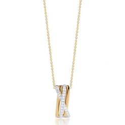 PROMOCJA Wisiorek Złoty - złoto 585, Diament 0,18ct. Żółte zawieszki damskie W.KRUK, z diamentem, srebrne. W wyprzedaży za 979,00 zł.