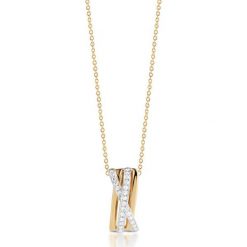 Łańcuszki męskie: Wspaniały Wisiorek Złoty – złoto żółte 585, Diament 0,18ct