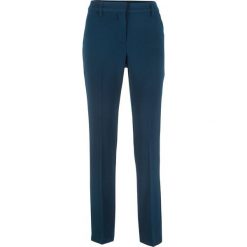 Spodnie STRAIGHT bonprix ciemnoniebieski. Niebieskie spodnie damskie bonprix. Za 47,99 zł.