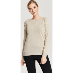 Sweter w kolorze beżowym. Brązowe swetry damskie Zabaione, Hailys, l, bez wzorów, bez rękawów, bez kaptura. W wyprzedaży za 99,95 zł.