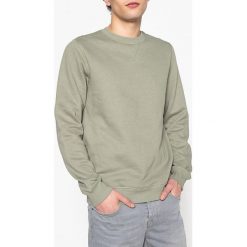 Bluza, okrągły dekolt. Brązowe bluzy męskie z kołnierzem marki La Redoute Collections, l, z bawełny, z długim rękawem, długie. Za 70,52 zł.