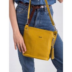 Listonoszka damska skórzana Rovicky TWR-81 żółta - Żółty. Żółte listonoszki damskie ROVICKY, ze skóry, eleganckie. Za 169,99 zł.