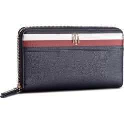 Portfele damskie: Duży Portfel Damski TOMMY HILFIGER – Cool Hardware Za Wallet Corp AW0AW05173 902