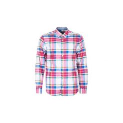 Koszule z długim rękawem Tommy Hilfiger AMISTON CHK. Białe koszule męskie TOMMY HILFIGER, s, bez wzorów, bez kołnierzyka, z długim rękawem. Za 351,20 zł.