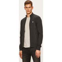 EA7 Emporio Armani - Bluza. Niebieskie bluzy męskie EA7 Emporio Armani, s, bez wzorów, z elastanu, z kapturem, bez rękawów, bez kaptura. Za 519,90 zł.