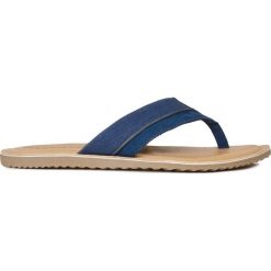 Geox Artie Japonki Niebieski. Niebieskie klapki męskie Geox, w paski, z materiału. Za 326,95 zł.