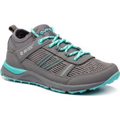 Trekkingi HI-TEC - Ogleno Wo's AVS-SS19-HT-01-Q2 Mid Grey/Turquoise. Szare półbuty damskie Hi-tec, ze skóry ekologicznej, bez obcasa, bez zapięcia. W wyprzedaży za 199,00 zł.