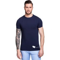 T-shirt NICODEMO TSGS000015. Czerwone t-shirty męskie marki House, l, z kontrastowym kołnierzykiem. Za 79,00 zł.