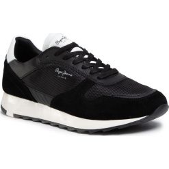 Sneakersy PEPE JEANS - Slab PMS30611 Black 999. Czarne sneakersy męskie Pepe Jeans, na co dzień, bez wzorów, z jeansu, eleganckie, bez zapięcia. W wyprzedaży za 269,00 zł.