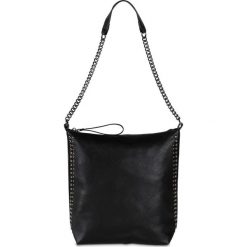 Torba shopper bonprix czarny. Czarne torby damskie na zakupy bonprix, z aplikacjami, ze skóry, zdobione, bez dodatków. Za 99,99 zł.