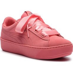 Sneakersy PUMA - Vikky Platform Ribbon S 366418 03 Shell Pink/Shell Pink. Czerwone sneakersy damskie Puma, z materiału. W wyprzedaży za 189,00 zł.