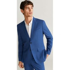 Mango Man - Marynarka BRASILIA. Niebieskie garnitury męskie Mango Man, bez wzorów, z elastanu, eleganckie. W wyprzedaży za 279,90 zł.