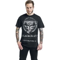 Blackcraft Cult Protection Moth T-Shirt czarny. Czarne t-shirty męskie z nadrukiem marki Blackcraft Cult, m, z bawełny, z okrągłym kołnierzem. Za 94,90 zł.