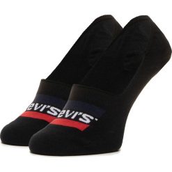 Zestaw 2 par stopek unisex LEVI'S - 37157-0169 Black. Czarne skarpetki damskie bez wzorów, z elastanu. Za 29,00 zł.