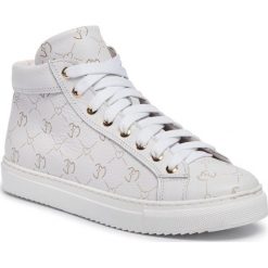 Sneakersy Eva Minge EM-08-06-000382. Białe półbuty damskie Eva Minge, bez wzorów, bez obcasa, bez zapięcia. W wyprzedaży za 239,00 zł.