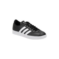 Buty adidas VL Court 2.0 B43814. Czarne trampki męskie Adidas, bez wzorów, bez zapięcia. Za 199,99 zł.