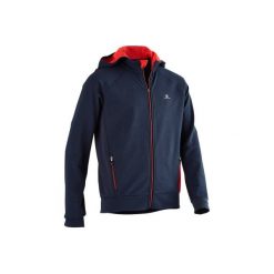 Bluza z kapturem S900. Niebieskie bluzy chłopięce rozpinane DOMYOS, z kapturem. Za 84,99 zł.
