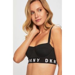 Dkny - Biustonosz. Białe biustonosze DKNY, z haftami, z bawełny. W wyprzedaży za 179,90 zł.