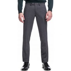 Spodnie STEFANO SMSS030092. Szare spodnie męskie Giacomo Conti, m, bez wzorów, z elastanu, eleganckie. Za 199,00 zł.