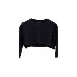 CROP TOP MOZCAU. Czarne topy damskie Mozcau, z bawełny. Za 89,00 zł.