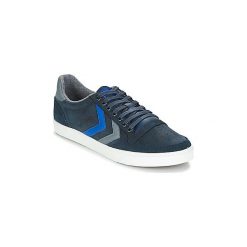 Buty Hummel SLIMMER STADIL DUO OILED LOW. Niebieskie trampki i tenisówki damskie Hummel, bez wzorów, bez zapięcia. Za 279,30 zł.